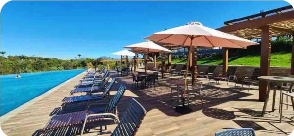 På billedet ses objektet Apto 1qto Quinta Santa Bárbara beliggende i byen Pirenópolis.