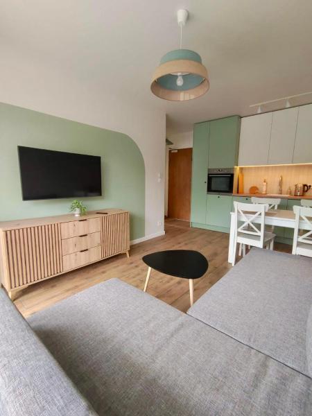 Na fotografii je vidět objekt Apartament VerdeMar nacházející se ve městě Rowy.