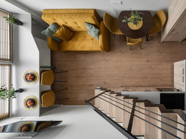 A la foto es mostra l'objecte Loft 14 situat a la ciutat de Vílnius.