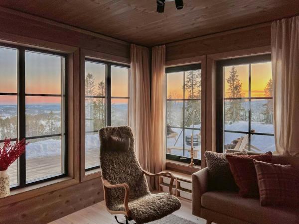 Nella foto è visibile l'oggetto Modern Family Cabin By Tempelseter Ski Trails situato nella città di Eggedal.