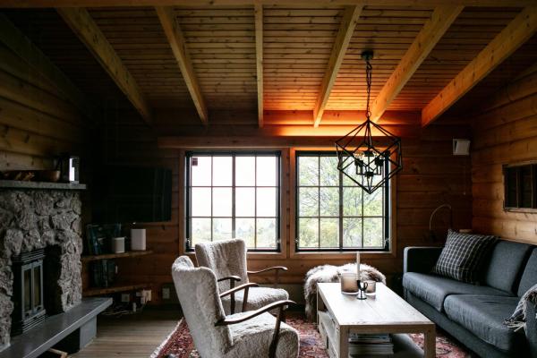Auf dem Foto ist das Objekt Charming And Cozy Timber Cabin In Sirdal in der Stadt Ådneram zu sehen.