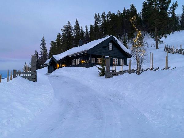 Nella foto è visibile l'oggetto Mountain Cabin With Views Over Nesfjellet situato nella città di Nesbyen.
