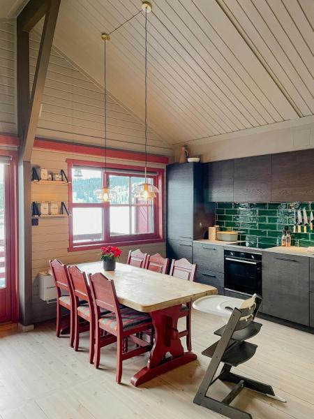 写真にはFlesberg市にあるCharming Cabin With A Modern Touch At Fagerfjellが写っています。