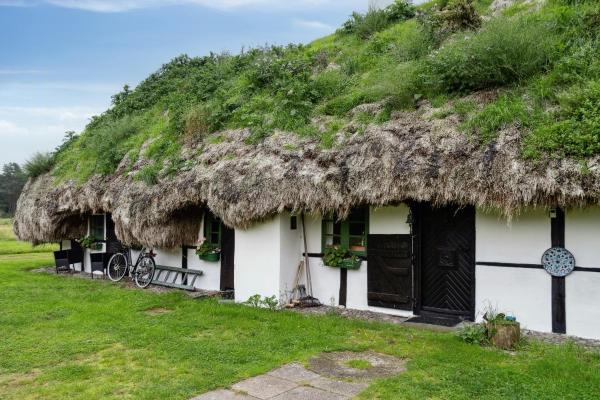 A la foto es mostra l'objecte Renovated Stable With Seaweed Roof On Læsø situat a la ciutat de Læsø.