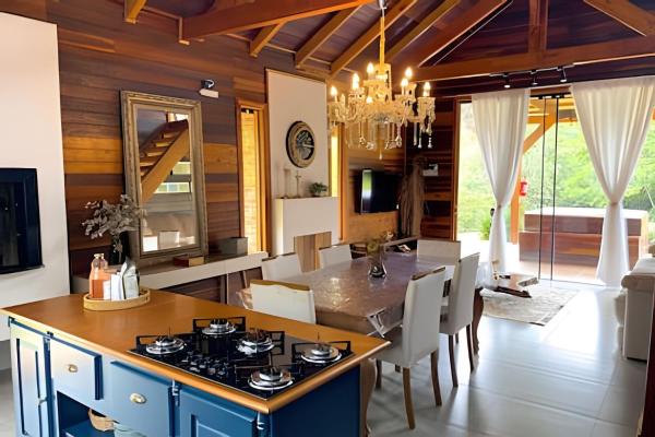 Nella foto è visibile l'oggetto ASA | Refúgio Vitória | Cabana de luxo | Jacuzzi situato nella città di Apiúna.