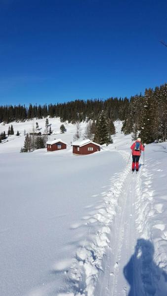 En la foto se muestra el objeto Authentic Cabin Near Risgrånnbakken ubicado en la ciudad de Frya.