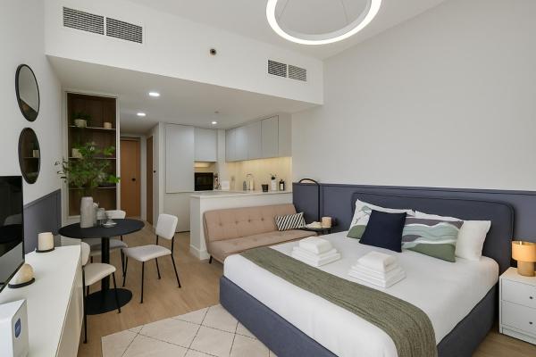 A la foto es mostra l'objecte Cozy Studio - Dubai Marina - 5 Min to Beach and Metro situat a la ciutat de Dubai.