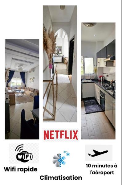 A la foto es mostra l'objecte Cozy Apartment Marrakech Airport situat a la ciutat de Marràqueix.