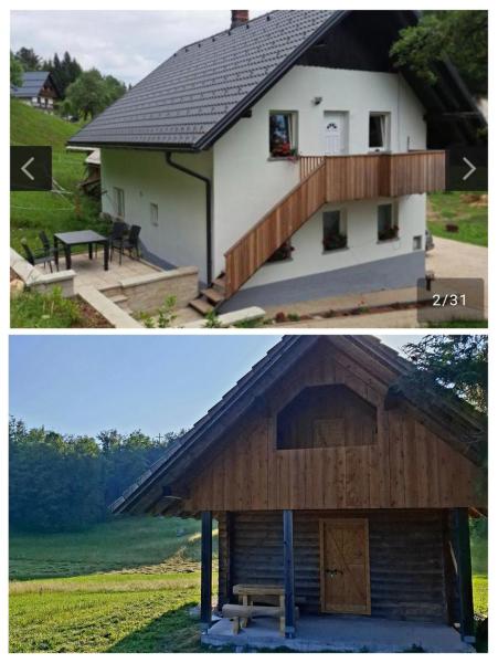 På billedet ses objektet Tourist Farm Pr' Maretč beliggende i byen Nomenj.