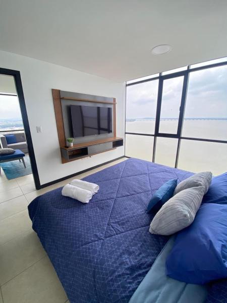 På bilden syns objektet Luxury penthouse - Puerto Santa Ana - Guayaquil som ligger i staden Guayaquil.