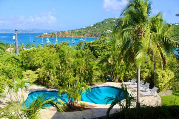 Sunset View Pool Villa Close to All of St John, Cruz Bay
