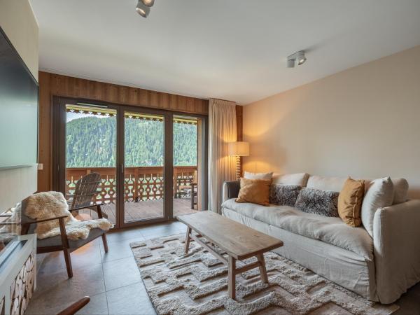Na fotografii je vidět objekt Apt Alchimie B11 - Châtel BO Immobilier - remises sur les forfaits de skis Châtel ou Portes du soleil nacházející se ve městě Châtel.