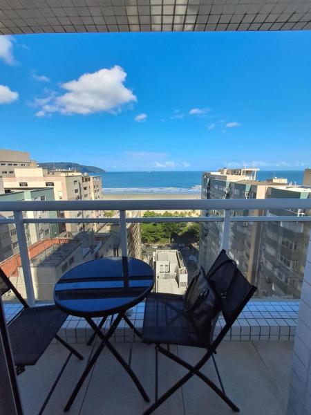 A la foto es mostra l'objecte Helbor Stay Santos Pompéia Gonzaga - Varanda vista mar situat a la ciutat de Santos.