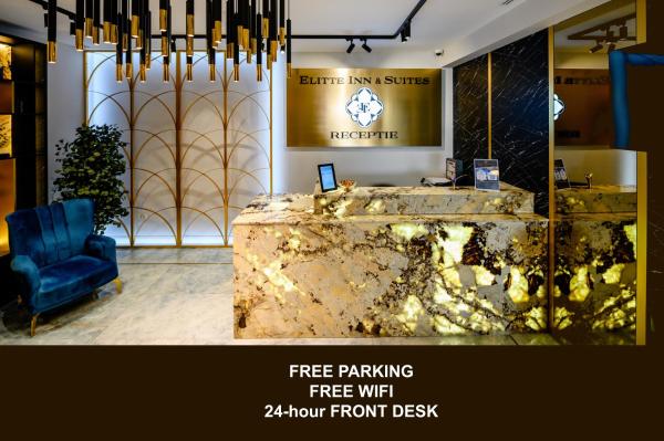 写真にはブカレスト市にあるElitte Inn & Suitesが写っています。