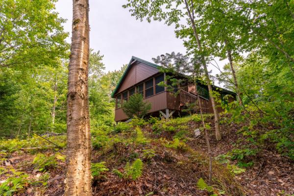 På billedet ses objektet Moose Point Cabin beliggende i byen Brownville.