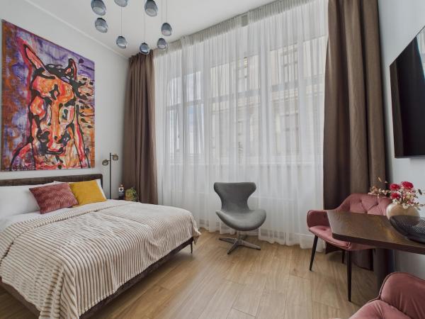 A la foto es mostra l'objecte Ground-Floor Loft Studio in Old Town situat a la ciutat de Riga.