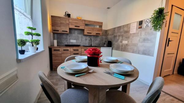 Na fotografii je vidět objekt Apartament przy zlocie nacházející se ve městě Borne.