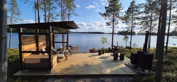 A la foto es mostra l'objecte Villa Hilda, cottage by the lake situat a la ciutat de Posio.