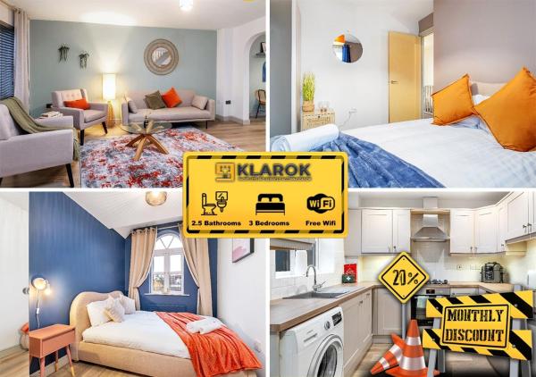 A la foto es mostra l'objecte Modern 3 Bedroom Retreat Perfect for Families or Groups situat a la ciutat de Peterborough.