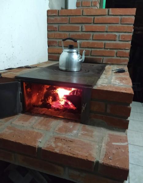 En la foto se muestra el objeto Rancho feliz ubicado en la ciudad de Barra do Ouro.