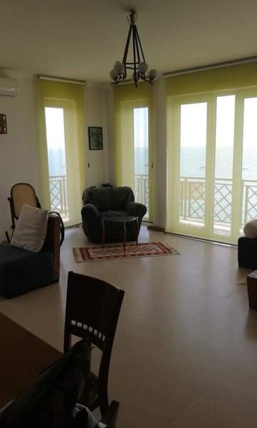 The photo shows the cool flat with 2 rooms on the beach located in the city of Kobuleti.