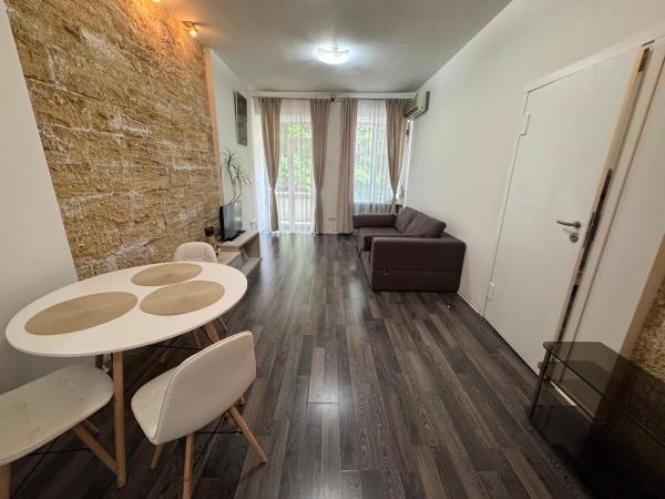 A la foto es mostra l'objecte Bunina Apartment in the city center situat a la ciutat de Odessa.