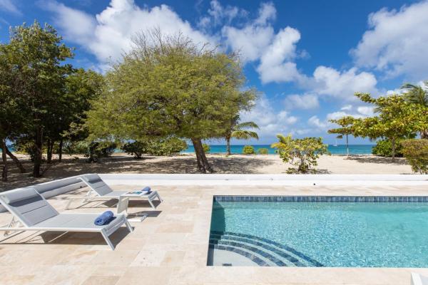 Auf dem Foto ist das Objekt Blue Horizon Beach Bungalow in der Stadt Baie Longue zu sehen.