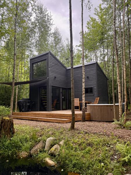 A la foto es mostra l'objecte Private mini-villa retreat in nature situat a la ciutat de Nepste.