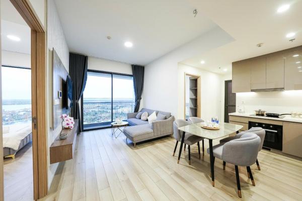 På billedet ses objektet Bống Homestay-Luxury Apartment-Vinhomes Grand Park beliggende i byen Long Bình.