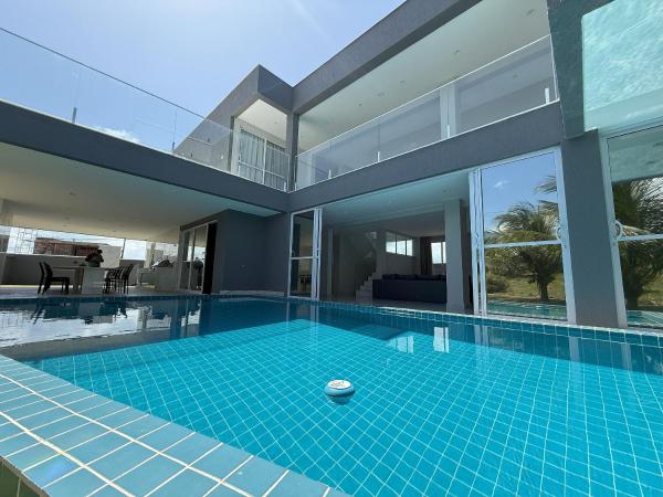 Na zdjęciu widoczny jest obiekt Riviera dourada - Casa Pôr do Sol położony w mieście Jacumã.