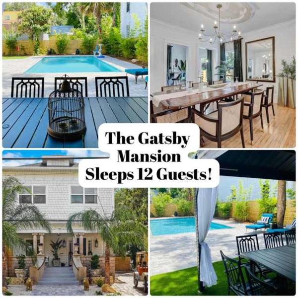 A la foto es mostra l'objecte The Gatsby Mansion Heated Pool Heart of Town situat a la ciutat de St. Augustine.