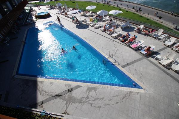 Na zdjęciu widoczny jest obiekt PARADISO B 410 Studio with SEA VIEW położony w mieście Nesebyr.