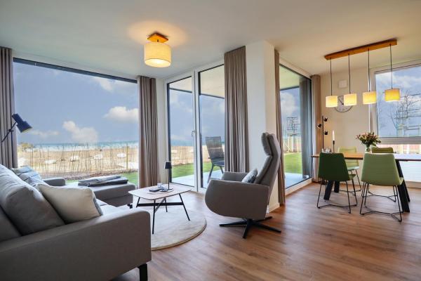 A la foto es mostra l'objecte BeltBlick 8 - Moderne Ferienwohnung mit unverbauten Meerblick & Sauna! situat a la ciutat de Fehmarn.
