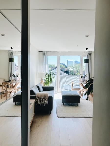 A la foto es mostra l'objecte Modern apartment with big rooftop terrace situat a la ciutat de Oslo.