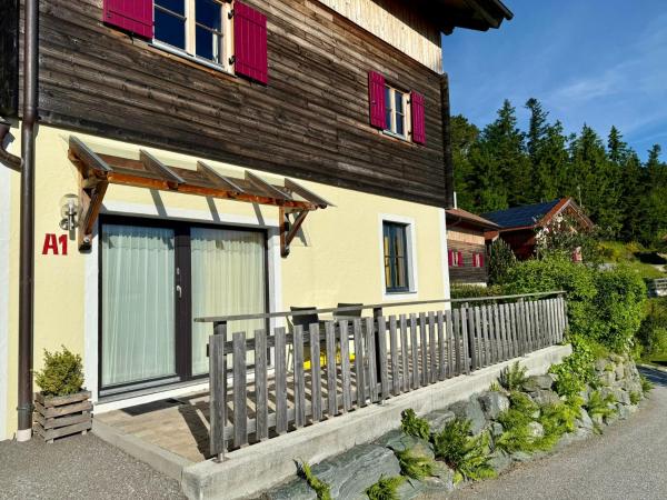 写真にはPöllauberg市にあるFerienwohnung mit Garten in ruhiger Lage am Waldrandが写っています。