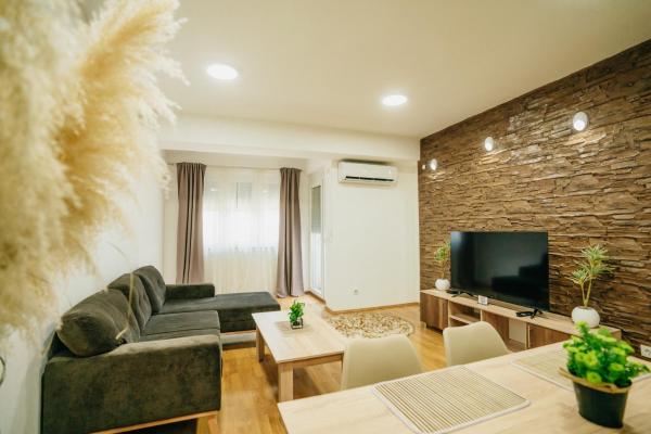 A la foto es mostra l'objecte Damast Lux apartments 21 situat a la ciutat de Ohrid.