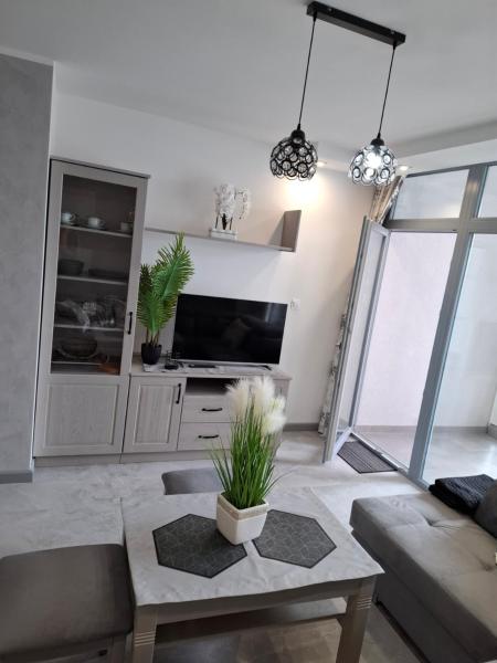 På billedet ses objektet Apartamenty Wanda beliggende i byen Charzykowy.