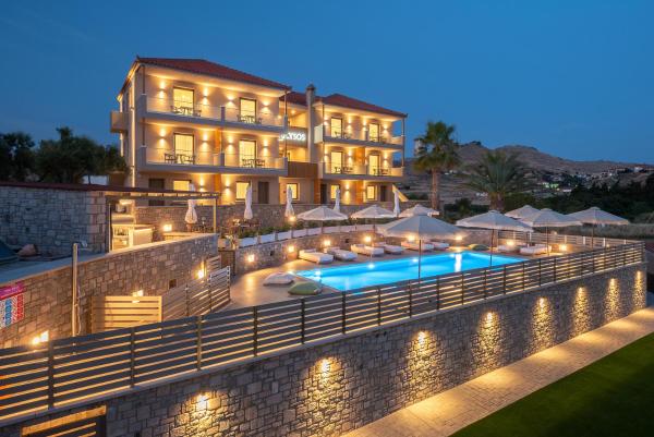 A la foto es mostra l'objecte Alysos Luxurious Apartments situat a la ciutat de Mirina.
