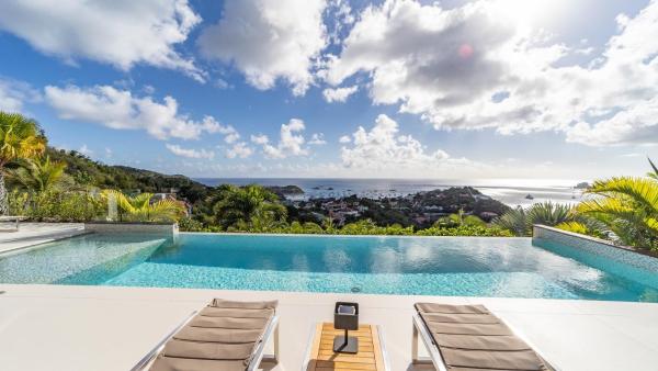 照片显示了位于Anse des Cayes市的Contemporary Villa with Infinity Pool物件。