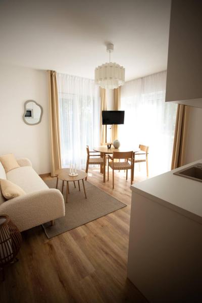 Nella foto è visibile l'oggetto Apartmán se soukromou zahradou u břehu Lipna situato nella città di Černá v Pošumaví.