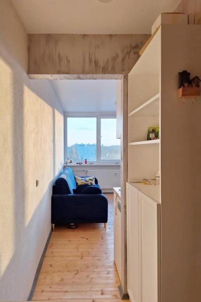 Na fotografii je vidět objekt Cozy studio apartment nacházející se ve městě Puskelniai.