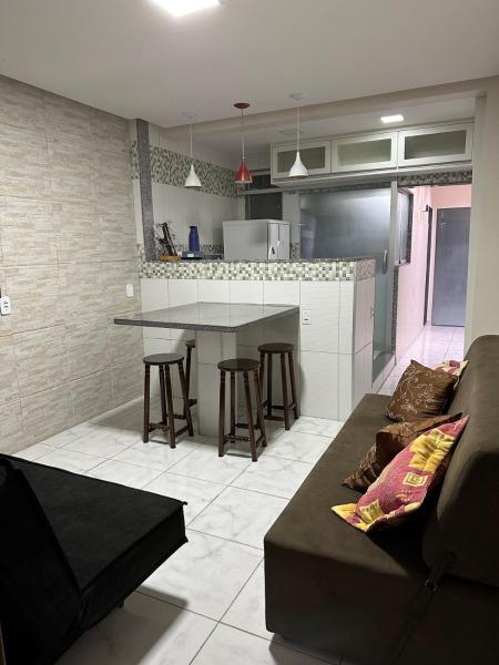 A la foto es mostra l'objecte Apartamento com vista para o mar situat a la ciutat de Guarapari.