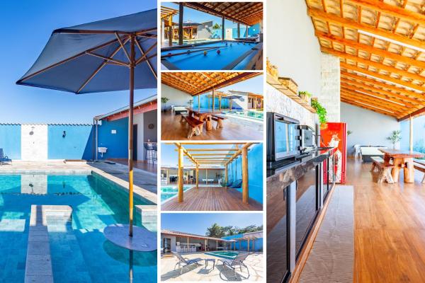 A la foto es mostra l'objecte Casa 16 pessoas • Piscina c/ prainha e hidro situat a la ciutat de Pirenópolis.