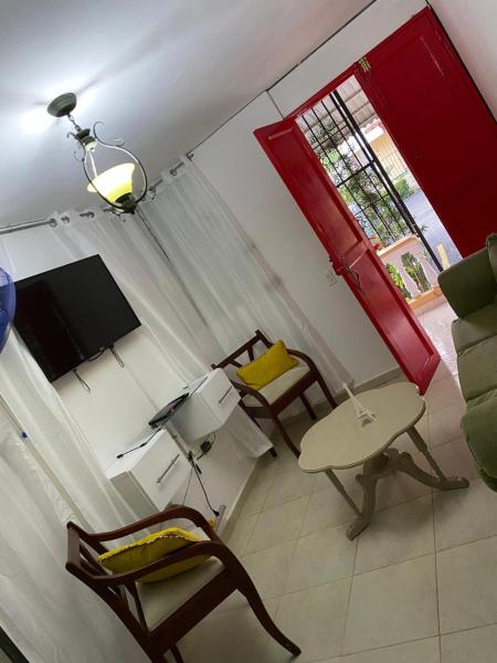 The photo shows the Apartamento hermoso en el centro de la ciudad de moca located in the city of Moca.