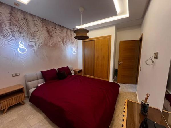 På bildet vises objektet Appartement de luxe avec parking gratuit à Casablanca, Vue & Confort som ligger i byen Aïn Sebaa.
