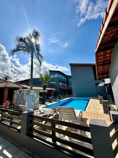 På billedet ses objektet POUSADA OHANA, SUITES ao LADO DO SESC BERTIOGA, e PROXIMO A PRAIA beliggende i byen Bertioga.