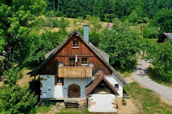 La photo montre l'objet Ferienhaus Schwarzwald Mühle mit Sonnenlage, Natur, Wanderwege situé dans la ville de Fischerbach.