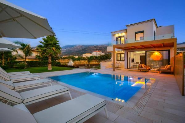 Na zdjęciu widoczny jest obiekt Villa Mariba Blue by Villa Plus położony w mieście Malia.