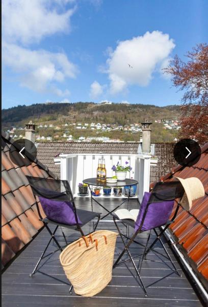 A la foto es mostra l'objecte Lovely penthouse with private outdoor terrace situat a la ciutat de Bergen.