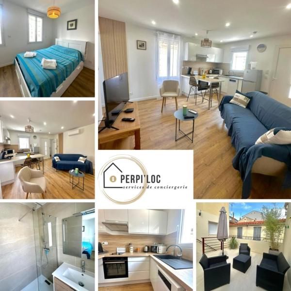 A la foto es mostra l'objecte Apartment for 2 people, terrace, air conditioning, wifi situat a la ciutat de Perpinyà.